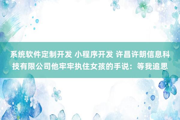 系统软件定制开发 小程序开发 许昌许朗信息科技有限公司他牢牢执住女孩的手说：等我追思